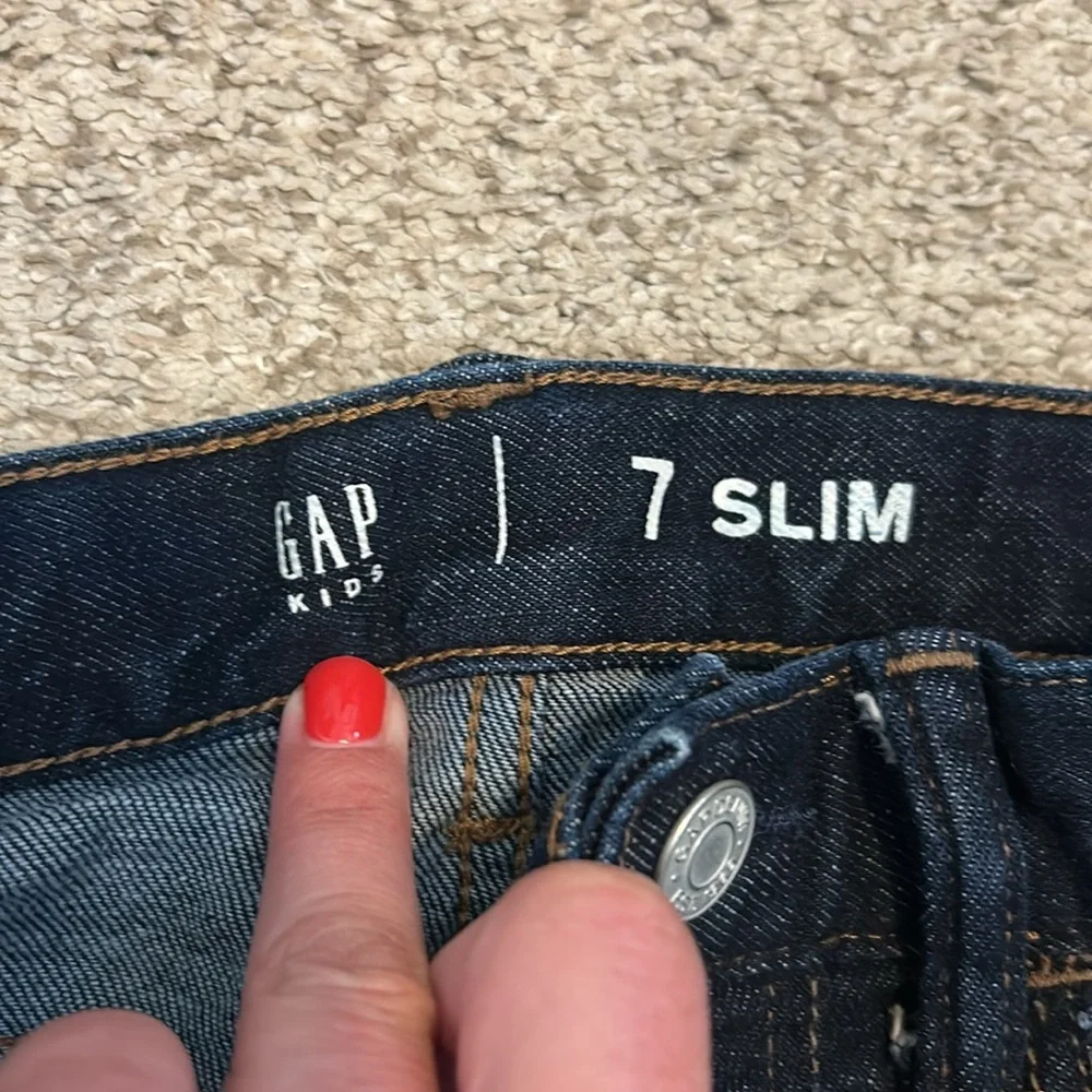 GAP Kids Slim Dark Wash Jeans, 7